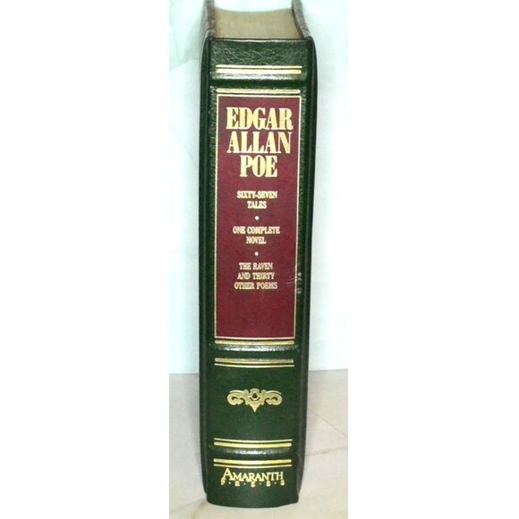 Edgar Allan Poe Leather Bonded Book 1985 Has 751 Pages Stories Novel Poems - Picture 4 of 12